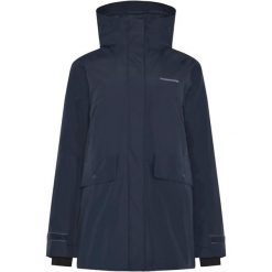 Parka dla kobiet Didriksons Tuva. Niebieskie płaszcze Didriksons, bez wzorów, sportowe, bez kaptura. Za 766.00 zł.
