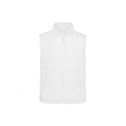 Wyściełana polarem kurtka bez rękawów Kariban Warmer. Białe kurtki KARIBAN, xl, bez wzorów, z mikrofibry, biznesowe, bez kaptura. Za 253.00 zł.