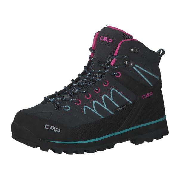 Buty trekkingowe damskie CMP Moon Mid WP. Niebieskie buty trekkingowe CMP, bez wzorów, bez zapięcia, trekkingowe. W wyprzedaży za 479.99 zł.