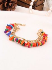 L'Atelier de Gaia Pozłacana bransoletka z kocim okiem rozmiar: onesize. Żółte bransoletki L'Atelier de Gaia, pozłacane. Za 46.45 zł.