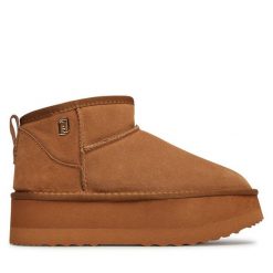 Śniegowce Liu Jo. Brązowe śniegowce Liu Jo, bez wzorów, bez zapięcia. Za 749.99 zł.