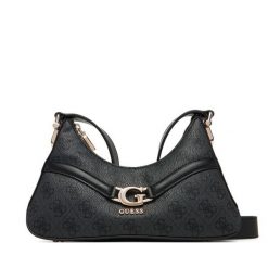 Torebka Guess. Szare listonoszki Guess, z aplikacjami, bez dodatków. Za 399.99 zł.