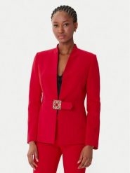 Rinascimento Marynarka CFC0126208003 Czerwony Slim Fit. Czerwone marynarki i żakiety Rinascimento, m, bez wzorów, z syntetyku, bez ramiączek. Za 709.99 zł.