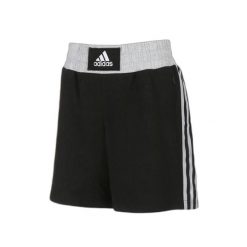 Krótkie spodenki do boksu treningowego adidas. Czarne szorty adidas, bez wzorów, sportowe. Za 219.00 zł.