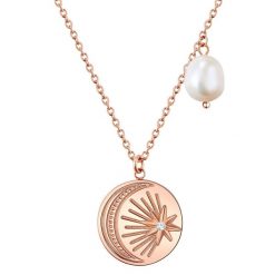 Valero Pearls Stal nierdzewna Preciosa Perła hodowlana słodkowodna Naszyjniki 1 ct Damski. Białe naszyjniki Valero Pearls, z materiału, z perłą, ze stali. Za 299.99 zł.