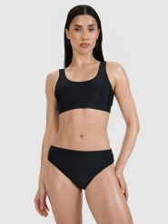 4F Góra od bikini damska - czarna M. Czarne bikini 4f, bez wzorów, z elastanu, wakacyjne. Za 79.99 zł.