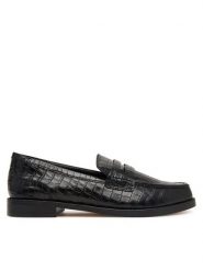Clarks Półbuty Straven2 Penny 26320277 Czarny. Czarne półbuty wsuwane Clarks, bez wzorów, ze skóry, bez obcasa, na płaskiej podeszwie. Za 519.99 zł.