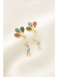 Lodie Silver Kolczyki-wkrętki z kamieniami ozdobnymi rozmiar: onesize. Szare kolczyki Lodie Silver, metalowe. Za 41.45 zł.