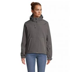 Damska kurtka softshell Sol's Rock. Szare kurtki SOL'S, na zimę, m, bez wzorów, z elastanu, rockowe, bez kaptura. Za 359.00 zł.