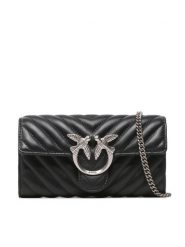 Pinko Torebka Love One Wallet C PE 23 PLTT 100062 A0GK Czarny. Czarne kopertówki Pinko, bez wzorów, ze skóry, wizytowe, bez dodatków. Za 1,019.00 zł.