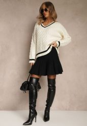 Czarna Spódnica z Wiskozą o Rozkloszowanym Kroju High Waist Calatiela. Czarne spódnice Renee, na co dzień, m, bez wzorów, z wiskozy, eleganckie, mini, proste. Za 89.99 zł.