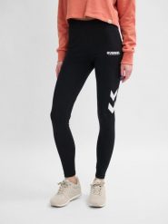 Damskie legginsy Hummel Legacy. Czarne legginsy Hummel, bez wzorów, z bawełny, klasyczne. Za 138.54 zł.