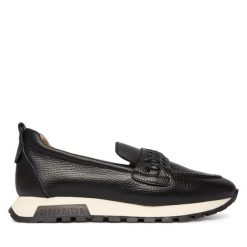 Mokasyny Hispanitas. Czarne mokasyny Hispanitas, bez wzorów. Za 589.99 zł.