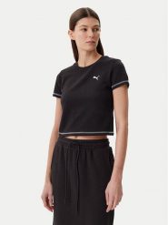 Puma T-Shirt Dare To 629806 Czarny Slim Fit. Czarne t-shirty Puma, l, bez wzorów, z bawełny, bez kołnierzyka, bez ramiączek. Za 99.99 zł.