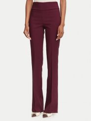 Rinascimento Spodnie materiałowe CFC0130140003 Bordowy Flare Fit. Czerwone spodnie materiałowe Rinascimento, bez wzorów, z materiału. Za 464.99 zł.