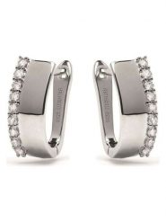 Luxenter Srebrne kolczyki z cyrkoniami rozmiar: onesize. Szare kolczyki Luxenter, z cyrkonią, srebrne. Za 196.24 zł.