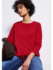 Street One Bluza w kolorze czerwonym rozmiar: 40. Czerwone bluzy Street One, bez wzorów, street, bez ramiączek, bez kaptura. Za 136.13 zł.