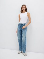 MAVI Dżinsy "Leila" - Comfort fit - w kolorze niebieskim rozmiar: W29/L30. Niebieskie jeansy Mavi, l, bez wzorów, klasyczne, z podwyższonym stanem. Za 164.45 zł.