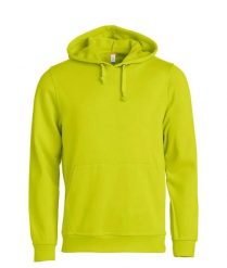 Clique Basic Hoody unisex — trwała bluza z kapturem – visibility green. Zielone bluzy CLIQUE, xs, bez wzorów, z bawełny, z kapturem. Za 174.92 zł.