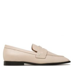 Mokasyny GINO ROSSI. Brązowe mokasyny Gino Rossi, bez wzorów. Za 219.99 zł.