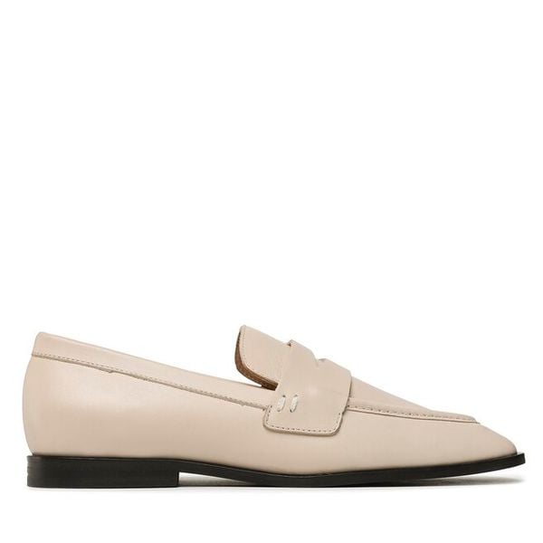 Mokasyny GINO ROSSI. Brązowe mokasyny Gino Rossi, bez wzorów. Za 219.99 zł.