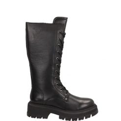 BOTKI W ROCKOWYM STYLU SV-75 NERO. Botki Venezia, bez wzorów, ze skóry, bez obcasa, bez zapięcia. Za 359.00 zł.