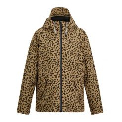 Damska Kurtka Bayletta Leopard Print Waterproof Jacket. Czarne kurtki przeciwdeszczowe Regatta, bez wzorów, bez kaptura, trekkingowe. Za 271.99 zł.