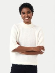 Kaffe Sweter Emilie 10509092 Beżowy Loose Fit. Brązowe swetry Kaffe, l, bez wzorów, z syntetyku, bez ramiączek. Za 169.99 zł.