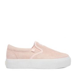 Tenisówki DC Shoes. Czerwone trampki DC Shoes, bez wzorów, bez zapięcia. Za 189.99 zł.