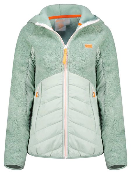 Geographical Norway Kurtka polarowa "Trema" w kolorze miętowym rozmiar: M. Zielone kurtki Geographical Norway, m, bez wzorów, z polaru, bez kaptura. Za 191.88 zł.