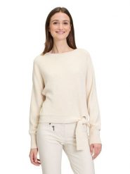 Betty Barclay Sweter w kolorze kremowym rozmiar: 40. Brązowe swetry Betty Barclay, bez wzorów, ze splotem, bez ramiączek. Za 130.99 zł.