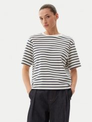 Max Mara T-Shirt 2515941042650 Granatowy Regular Fit. Niebieskie t-shirty Max Mara, xl, bez wzorów, z bawełny, bez kołnierzyka, bez ramiączek. Za 369.99 zł.