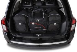 Torby Do Bagażnika Jeep Compass 2007-2015 4Szt Kjust. Czarne torby podróżne KJUST, bez wzorów, z kauczuku. Za 1,196.00 zł.
