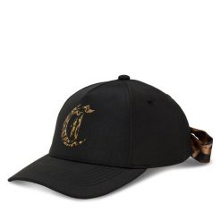 Czapka z daszkiem Just Cavalli. Czarne czapki z daszkiem Just Cavalli, bez wzorów. Za 219.99 zł.