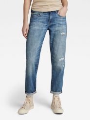 G-Star Dżinsy - Boyfriend fit - w kolorze niebieskim rozmiar: W25/L32. Niebieskie jeansy G-Star, l, z aplikacjami, klasyczne. Za 264.77 zł.