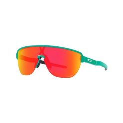 Okulary przeciwsłoneczne Corridor - zielone. Czerwone okulary przeciwsłoneczne Oakley, bez wzorów. Za 623.99 zł.