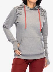 Bluza z kapturem damska Ocun Hoodie. Szare bluzy z kapturem Ocun, xs, bez wzorów, z bawełny, z kapturem, na fitness i siłownię. Za 361.89 zł.