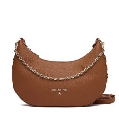 Torebka Patrizia Pepe. Brązowe torebki klasyczne Patrizia Pepe, bez wzorów, klasyczne, bez dodatków. Za 1,039.00 zł.