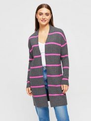 Miss goodlife Kardigan w kolorze szaro-różowym rozmiar: M. Różowe swetry miss goodlife, m, bez wzorów, z wełny, bez ramiączek. Za 217.99 zł.