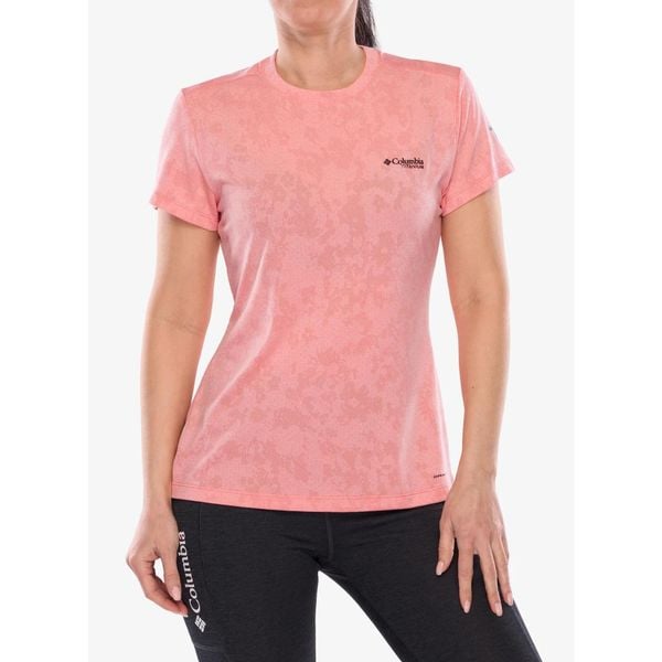 Koszulka szybkoschnąca damska Columbia Bluebird Canyon S/S Crew. Czerwone t-shirty sportowe Columbia, s, bez wzorów, bez ramiączek. Za 114.99 zł.