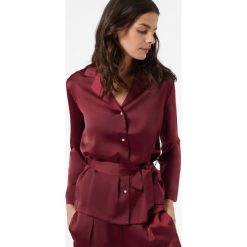Mery Wiązana Koszula Od Piżamy - S - Bordowy - Etam. Czerwone koszule Etam, s, bez wzorów, bez kołnierzyka, bez ramiączek. Za 129.90 zł.
