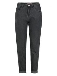 Sublevel Dżinsy - Mom fit - w kolorze czarnym rozmiar: L. Czarne jeansy Sublevel, l, z aplikacjami, z bawełny, klasyczne. Za 82.99 zł.