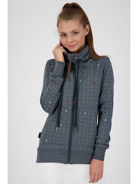 Alife and kickin Bluza "VivianAK B" w kolorze szarym rozmiar: L. Szare bluzy Alife and Kickin, l, bez wzorów, bez kaptura. Za 173.70 zł.