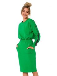 Made of emotion Spódnica w kolorze zielonym rozmiar: M. Zielone spódnice Made Of Emotion, na co dzień, m, bez wzorów, midi, proste. Za 106.95 zł.