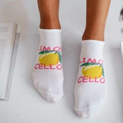 Białe stopki damskie limoncello 1218. Białe skarpetki Milena, bez wzorów, z bawełny. Za 14.90 zł.