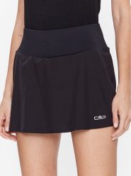 CMP Spódnica funkcyjna 32C6266 Czarny Regular Fit. Czarne spodnie sportowe CMP, bez wzorów, z syntetyku, tenisowe. Za 109.99 zł.
