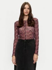 Brave Soul Bluzka LLT-225BARIL Różowy Slim Fit. Czerwone bluzki Brave Soul, m, bez wzorów, z syntetyku, bez kołnierzyka, bez ramiączek. Za 59.99 zł.