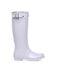 Hunter Kalosze HFW-005 Fioletowy. Fioletowe kalosze Hunter, bez wzorów, z syntetyku, bez zapięcia. Za 279.99 zł.