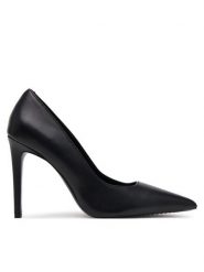 DKNY Szpilki Mickel K1510523 Czarny. Czarne szpilki DKNY, bez wzorów, ze skóry, bez obcasa, na szpilce, bez zapięcia. Za 549.99 zł.