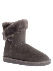 ISLAND BOOT Botki zimowe "Arine" w kolorze antracytowym rozmiar: 36. Czarne botki Island Boot, bez wzorów, z materiału, bez obcasa, bez zapięcia. Za 125.25 zł.